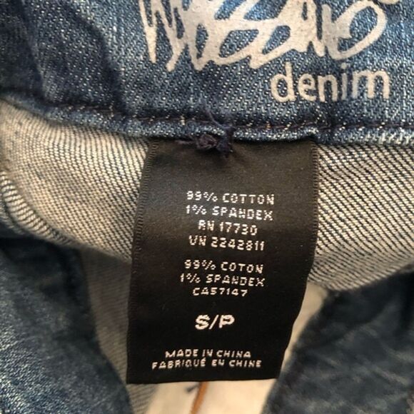 MOSSIMO DENIM SIZE SMALL MEDIUM BLUE SLIM LEG OVERALLS - Picture 11 of 11